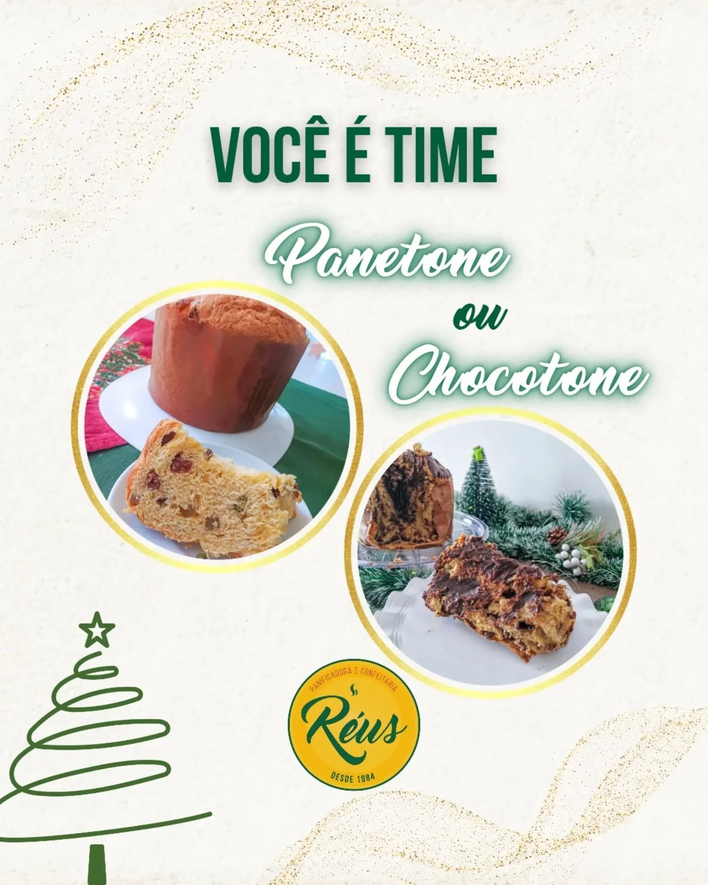 Dezembro chegou e o Natal est&aacute; quase a&iacute;...

A pergunta que n&atilde;o quer calar: voc&ecirc; &eacute; time panetone ou chocotone?

Vote no seu preferido e vamos ver quem ganha 🥳🎄