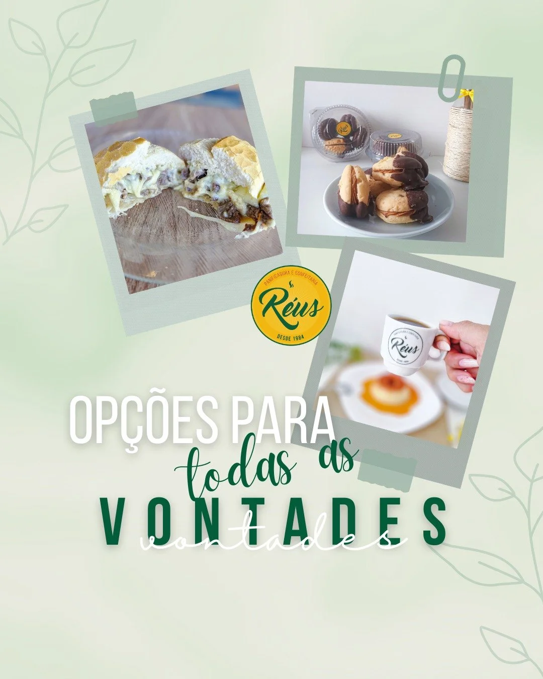 N&atilde;o &eacute; s&oacute; uma padaria&hellip; 

&eacute; o lugar que resolve TODAS as suas vontades 😋

Vem escolher seu favorito! 😍

#padaria #confeitaria #lanche #caf&eacute; #R&eacute;us