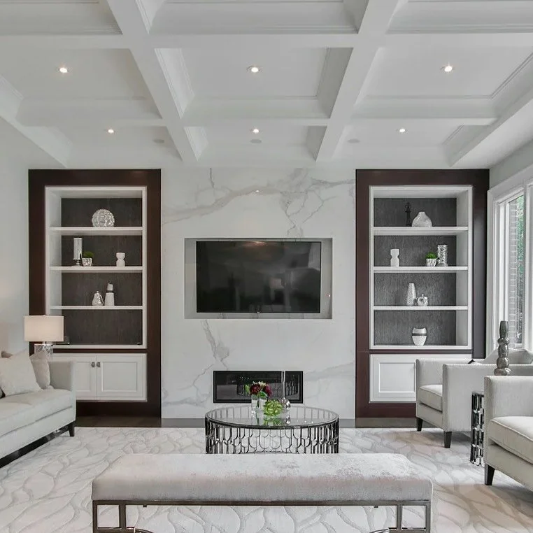 At Avileve, we specialize in custom built-ins for living rooms, bedrooms, mudrooms, and home offices. Whether you&rsquo;re looking for built-in media cabinets around your fireplace, window benches with storage, or floating wall shelves with LED light