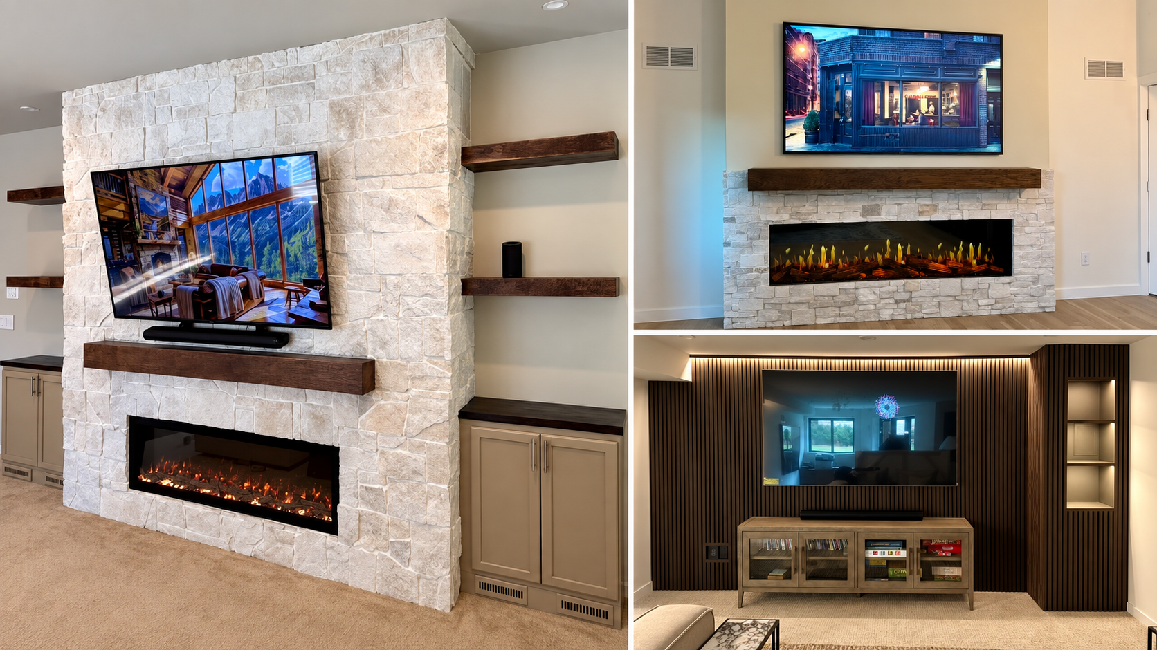 Four Colorado Projects: Accent Walls, Fireplaces &amp; Custom Details