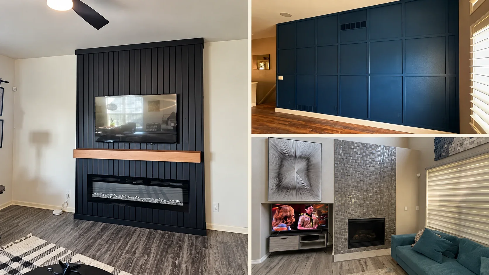 Recent Chicagoland Projects: Accent Walls &amp; Fireplace Transformations