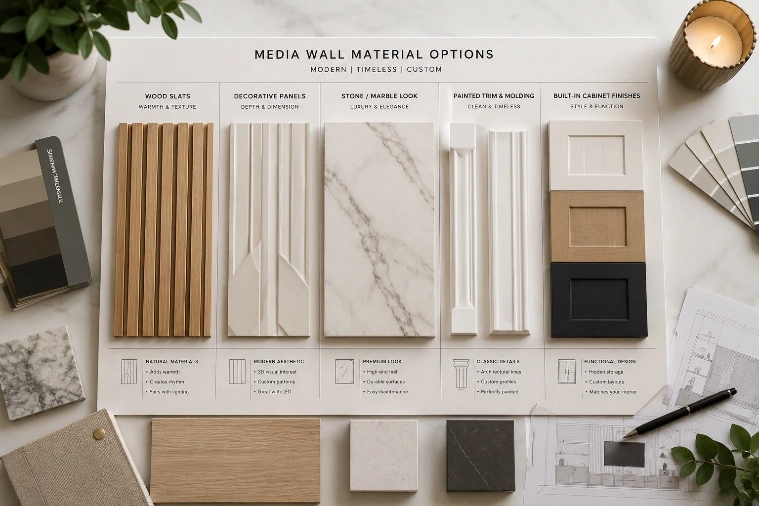 Best Materials for Media Walls in Florida (2026 Guide)