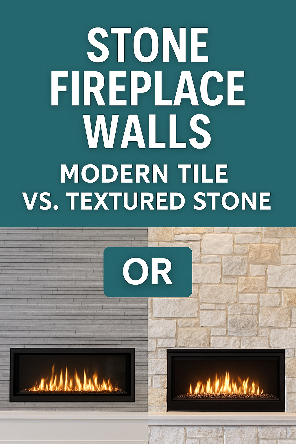 Stone Fireplace Buildouts: Modern or Traditional? How to Choose the Right Stone Finish for Your Fireplace Wall