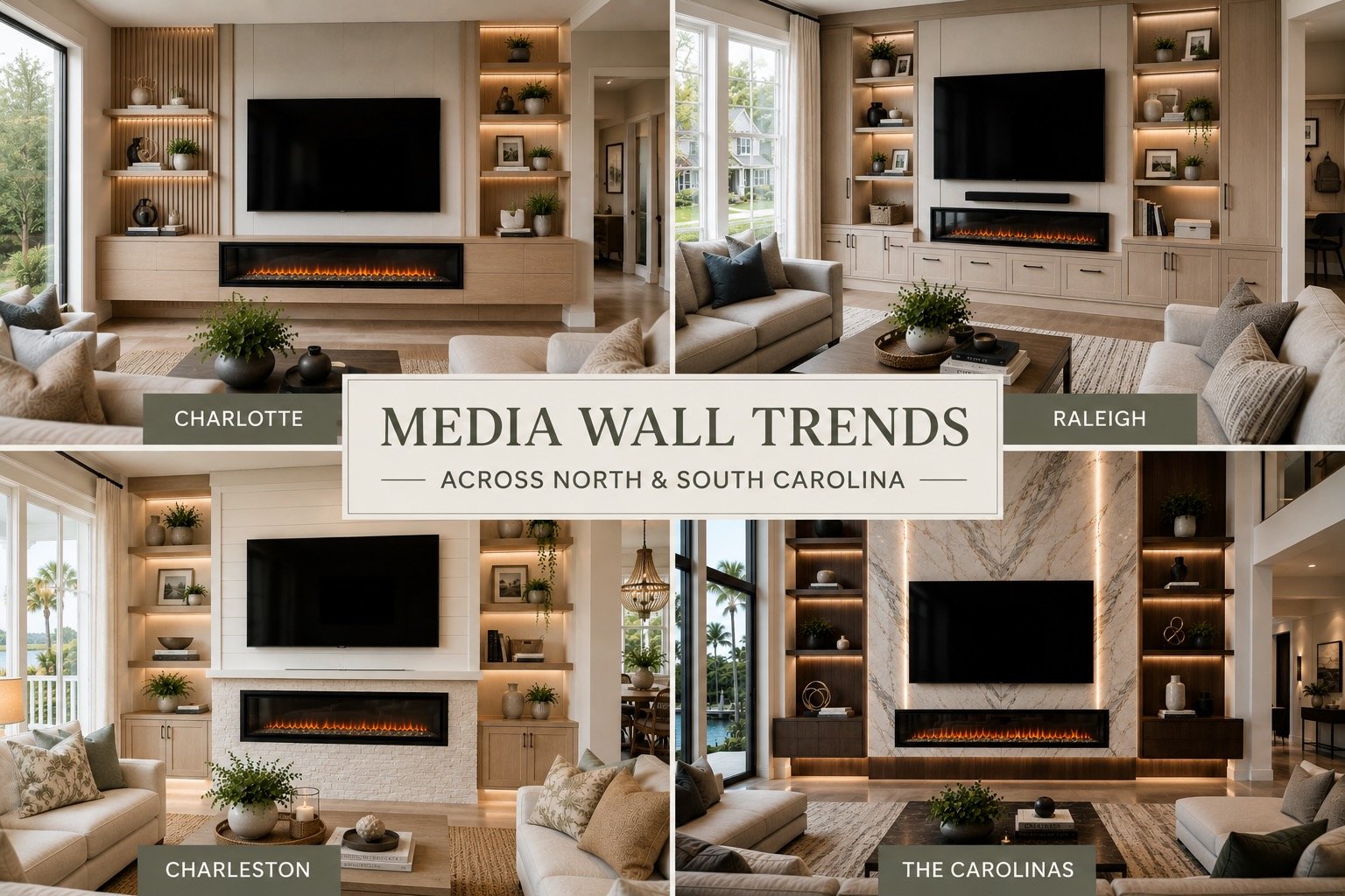 Media Wall Trends in North and South Carolina: What Homeowners Are Choosing in 2026