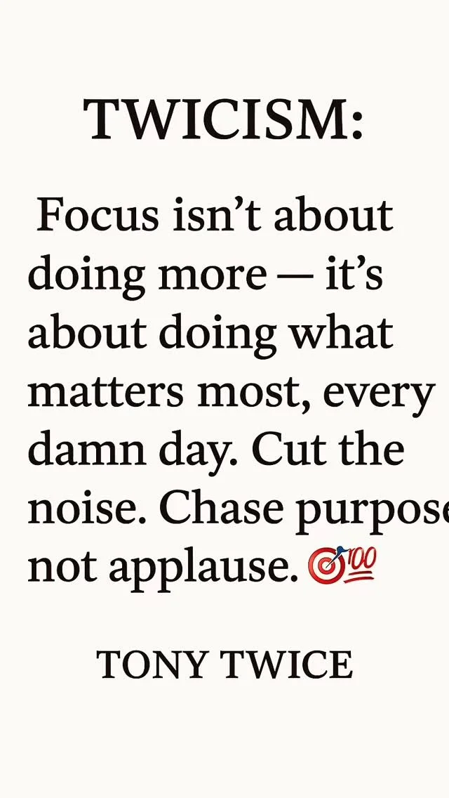 That’s what the FOCUS brand stands for — Faith Over Circumstance Until Success.
It’s not about staying busy; it’s about staying intentional.
Every move should build purpose, not ego.
Stay locked in. Stay FOCUSED. ๐ง ๐ช๐พ
#Ton