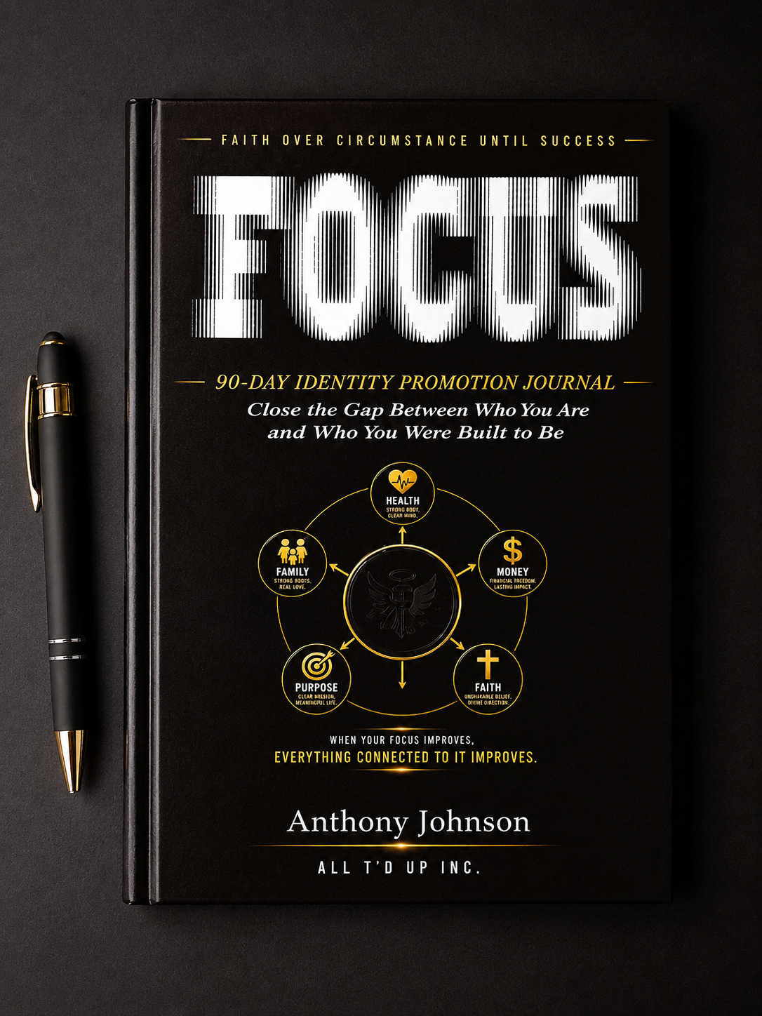 FOCUS — 90-Day Identity Promotion Journal: Close the Gap Between Who You Are and Who You Were Built to Be