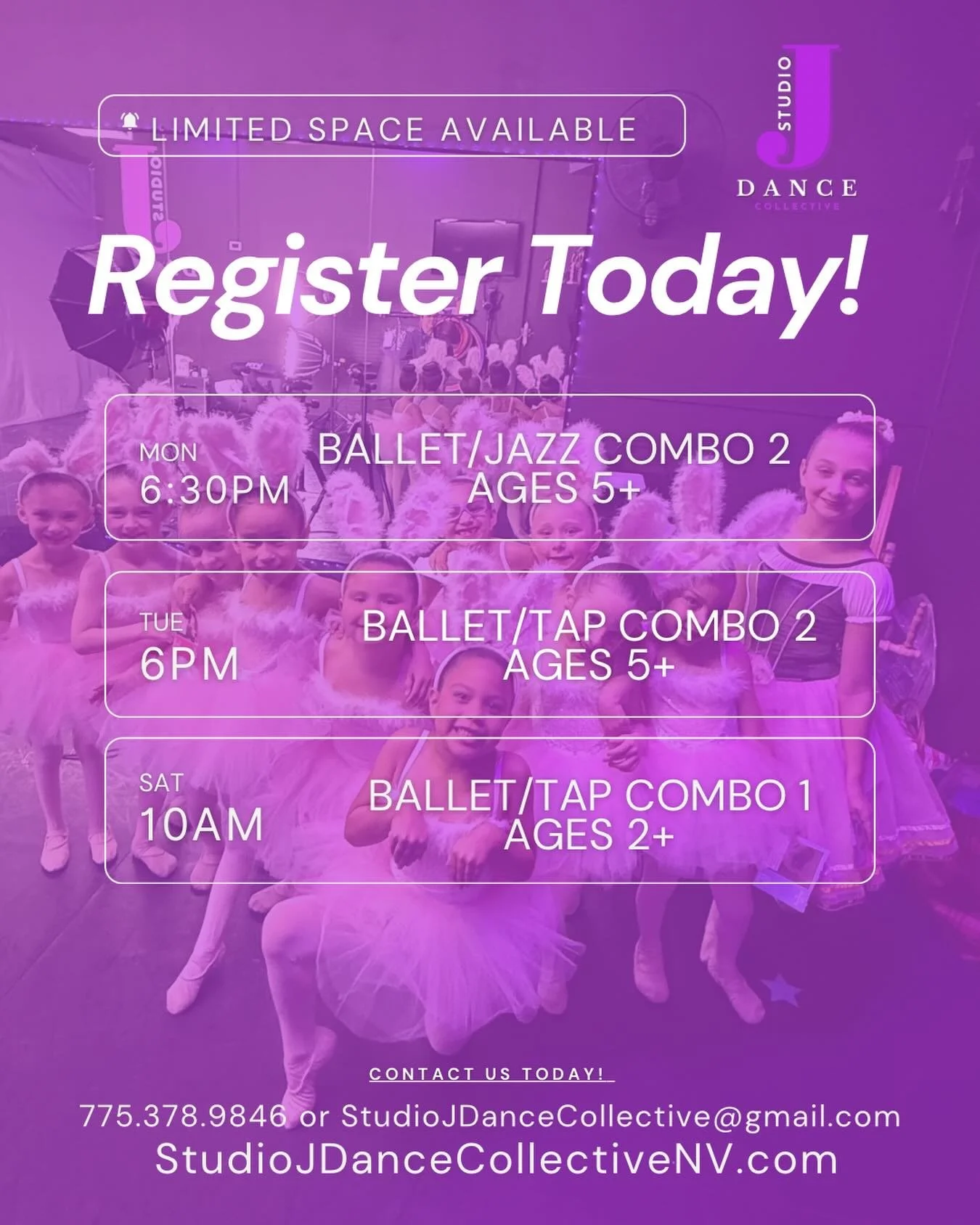 Limited space available! Join us as we present Alice in Wonderland &amp; Into the Woods this June! #DanceStudioReno #DanceForKids #YouthRecreation #Ballet #DanceSparks