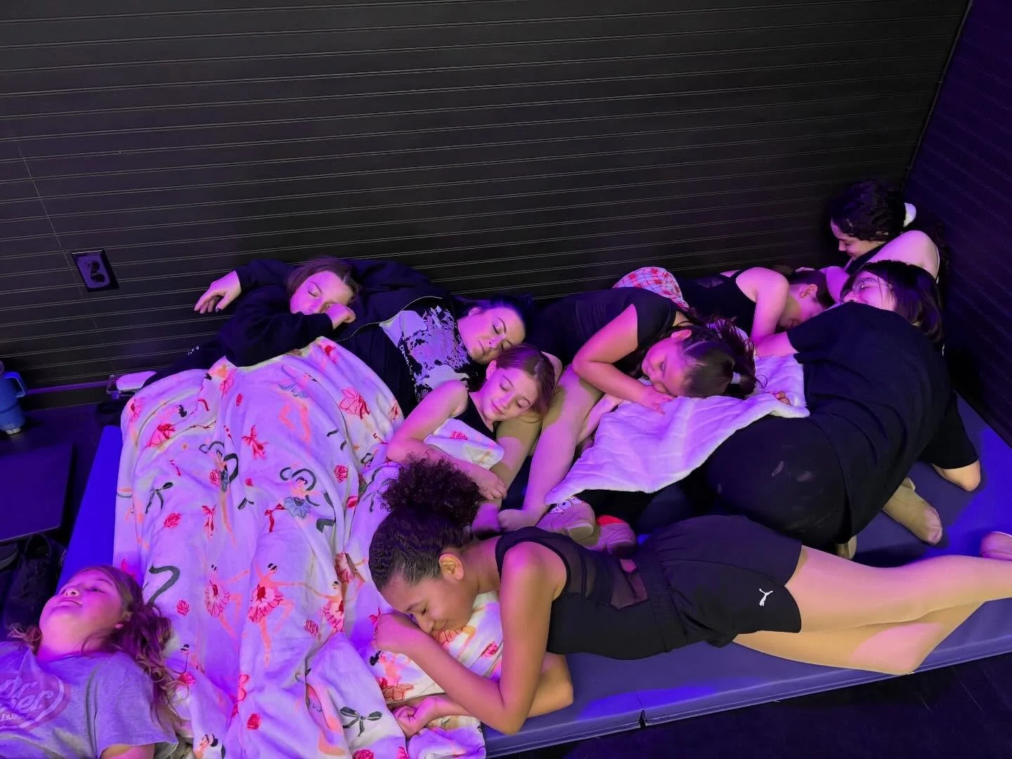 Just a little post rehearsal snooze! Excited to be 2 weeks out from our first competition of the season! Our dancers are working hard! #StudioJDanceCollective #CompetitionTeam #WorkHardPlayHard #Snooze #DanceRenoSparks