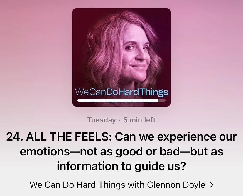 Excellent podcast about emotions.
Emotions- even the scary, negative ones 😬- are good and helpful. If we have the courage to allow them. Also some great information about gaining true &ldquo;control&rdquo; of our emotional health. Absolutely worth a