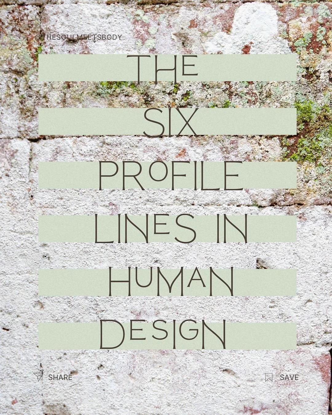 In Human Design, your profile is your personality archetype. It blends your conscious personality with your unconscious behavior.

Made up of two numbers (like 4/6 or 1/3), your profile shows how you naturally learn, relate to others, and express you