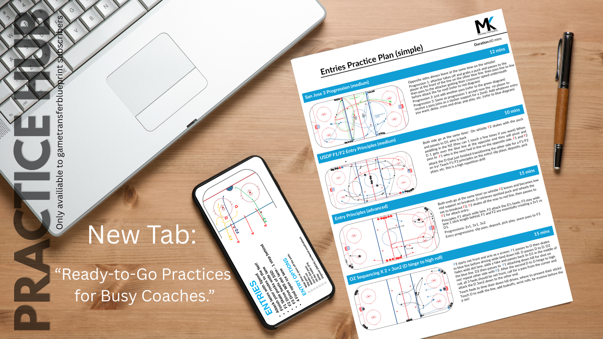 New tab available inside the gametransferblueprint. Ready-to-go practices for busy coaches