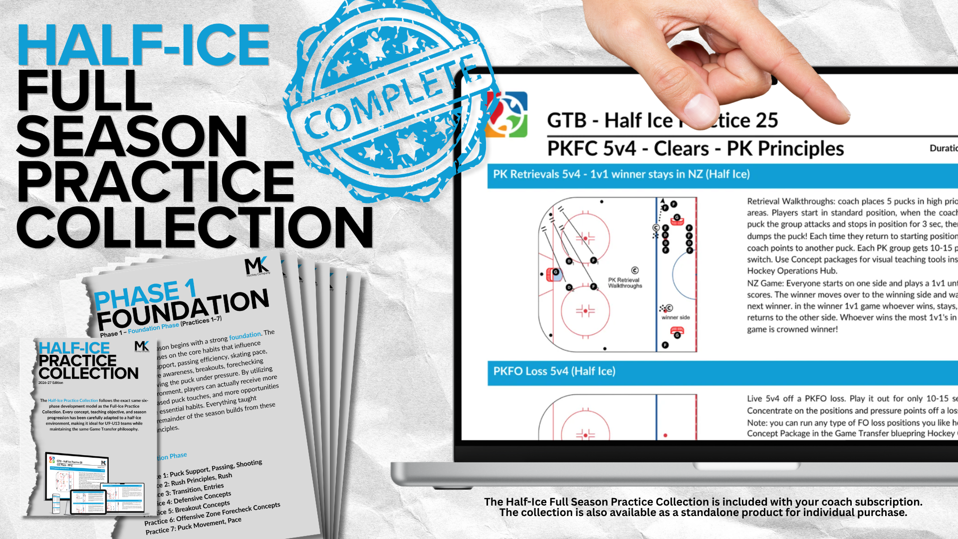 Half-Ice 2026 Full Season Practice Collection is complete! 