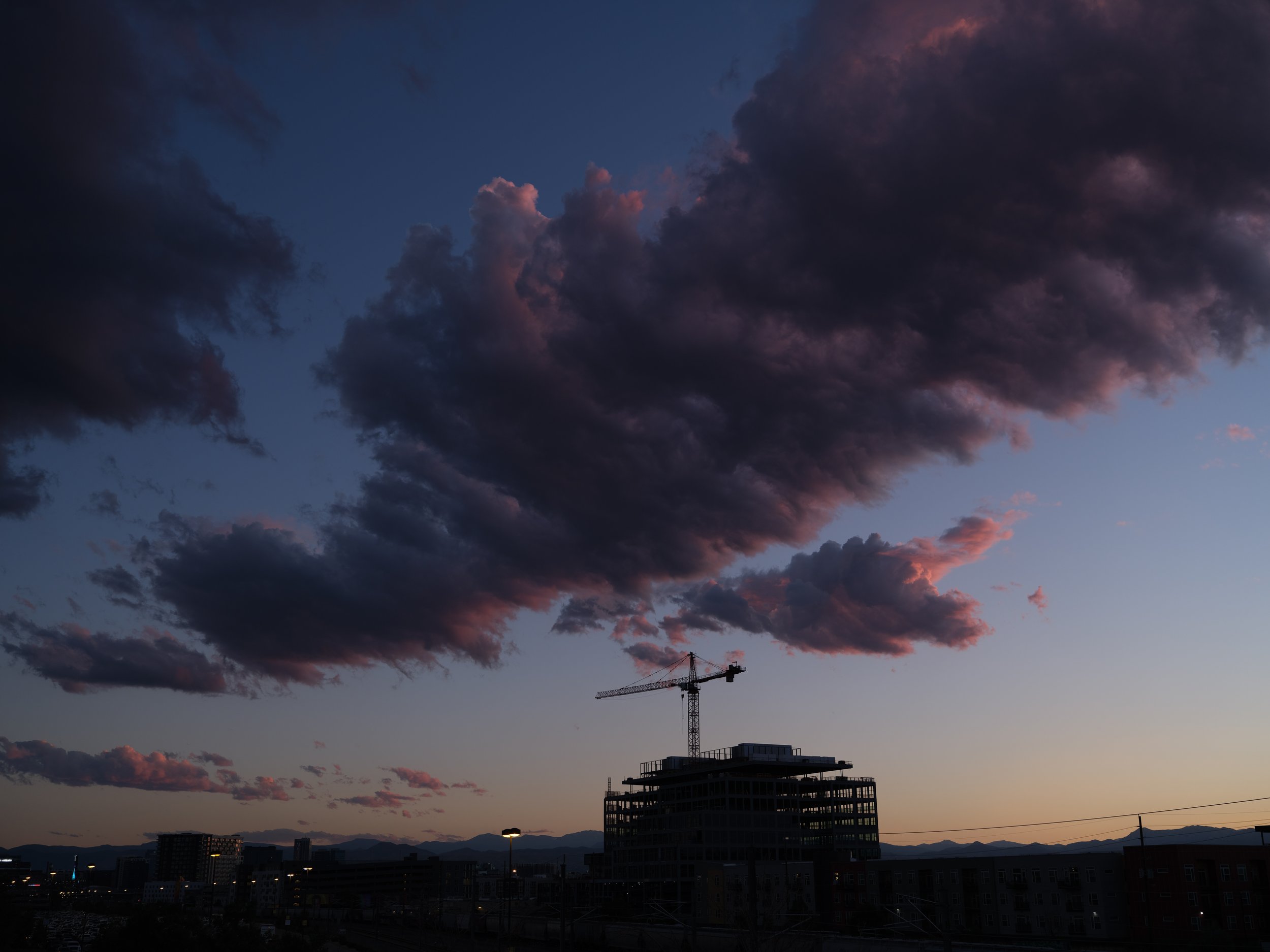 "Sunset with Crane July 4th 2024"