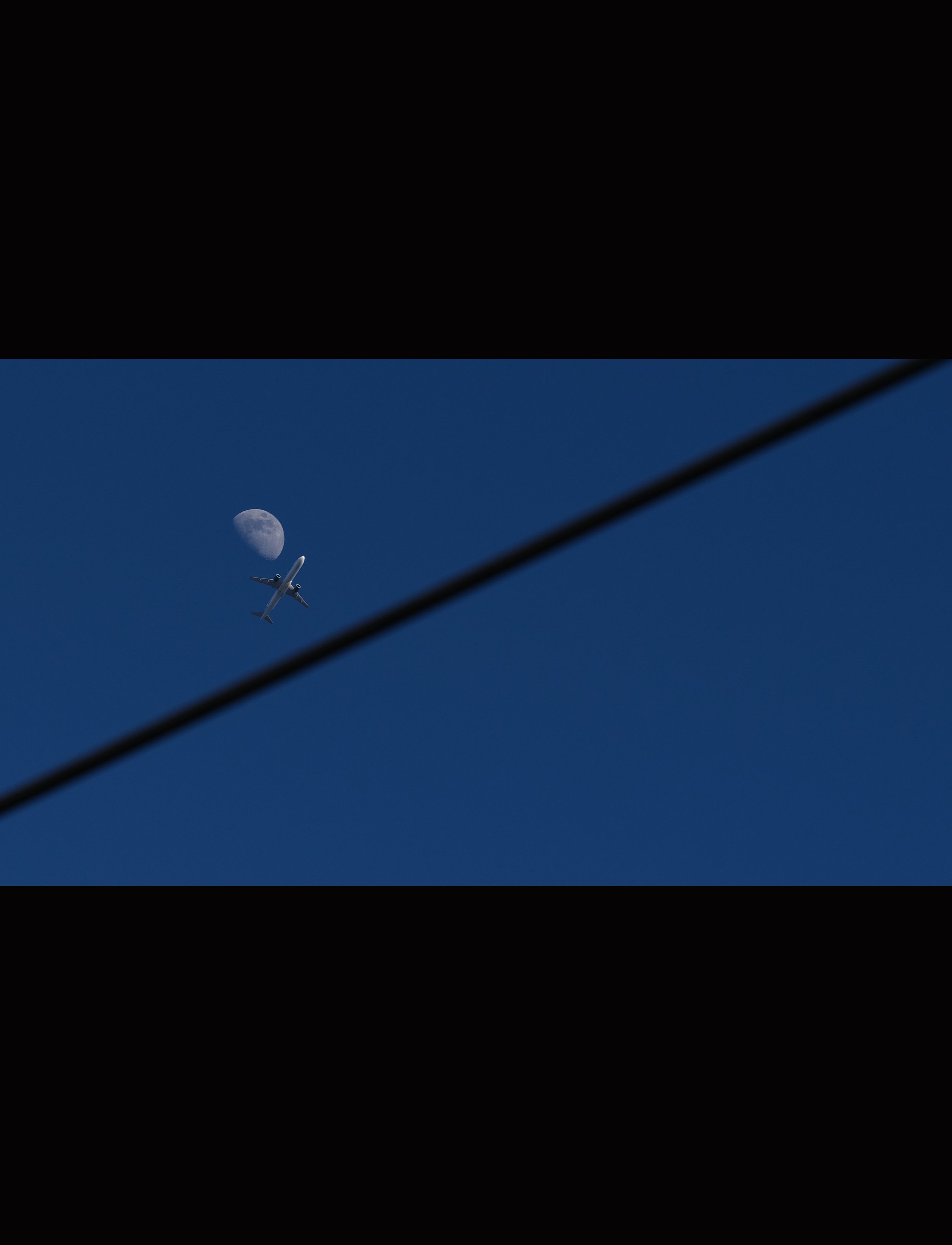 "Airplane with Moon"