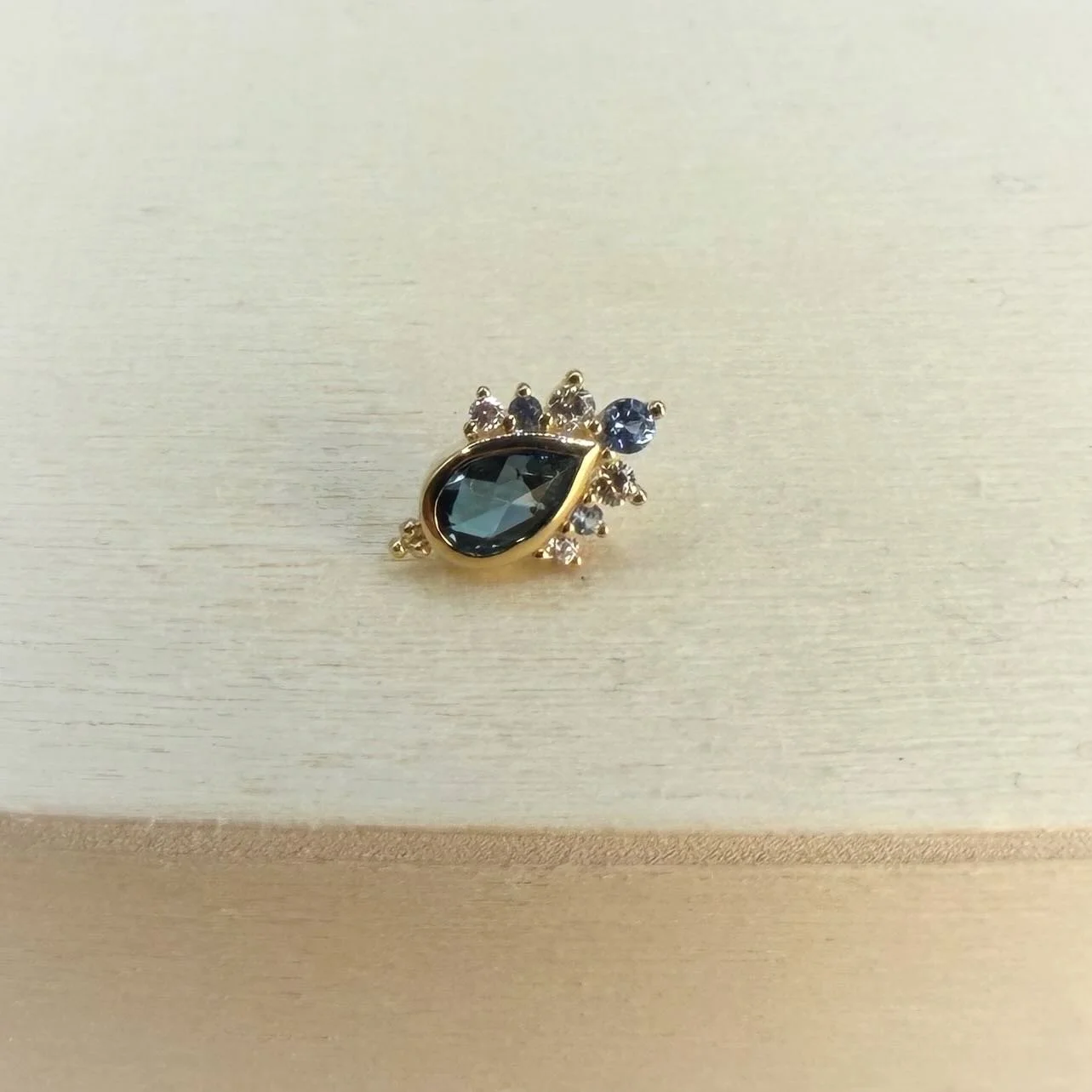 It&rsquo;s the perfect day to come check out this new yellow gold and London Blue Topaz piece from Ember 👀