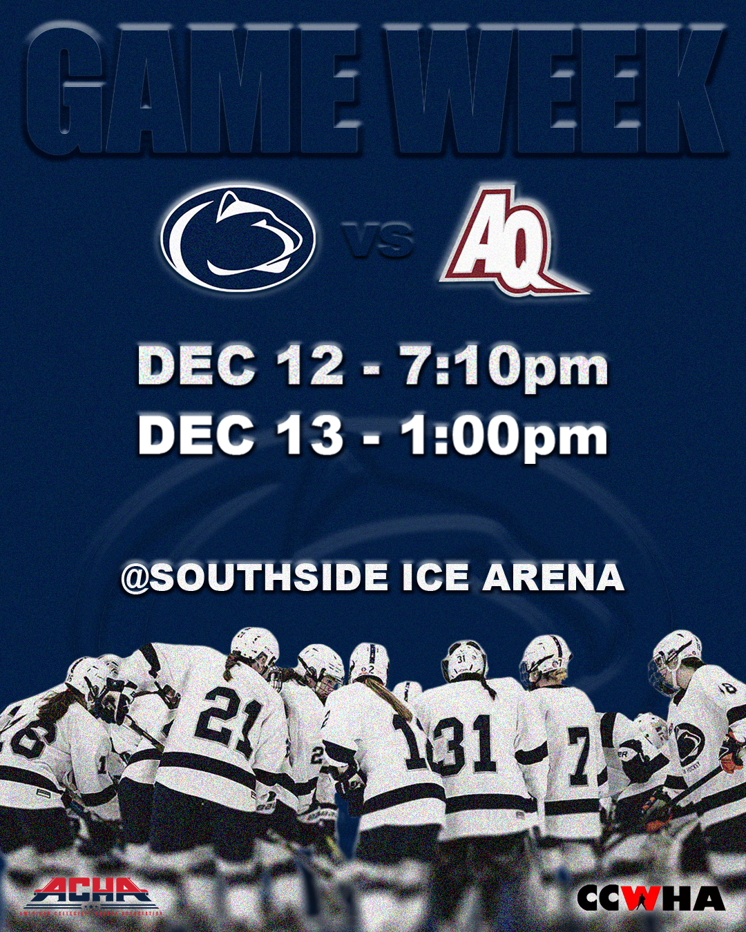 Hockey Social Media Post vs. Aquinas