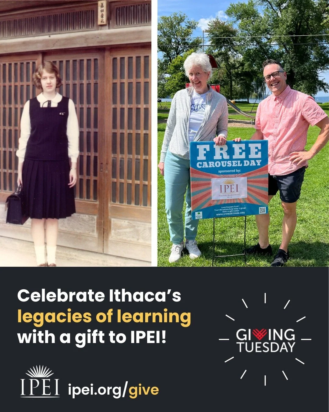 In 1974, IPEI Board President Marge Brodhead graduated from Ithaca High School and spent a year in Japan as a Rotary Exchange Student. Immersed in a new culture, she learned every day by seeing, smelling, hearing, tasting, and doing - an experience t