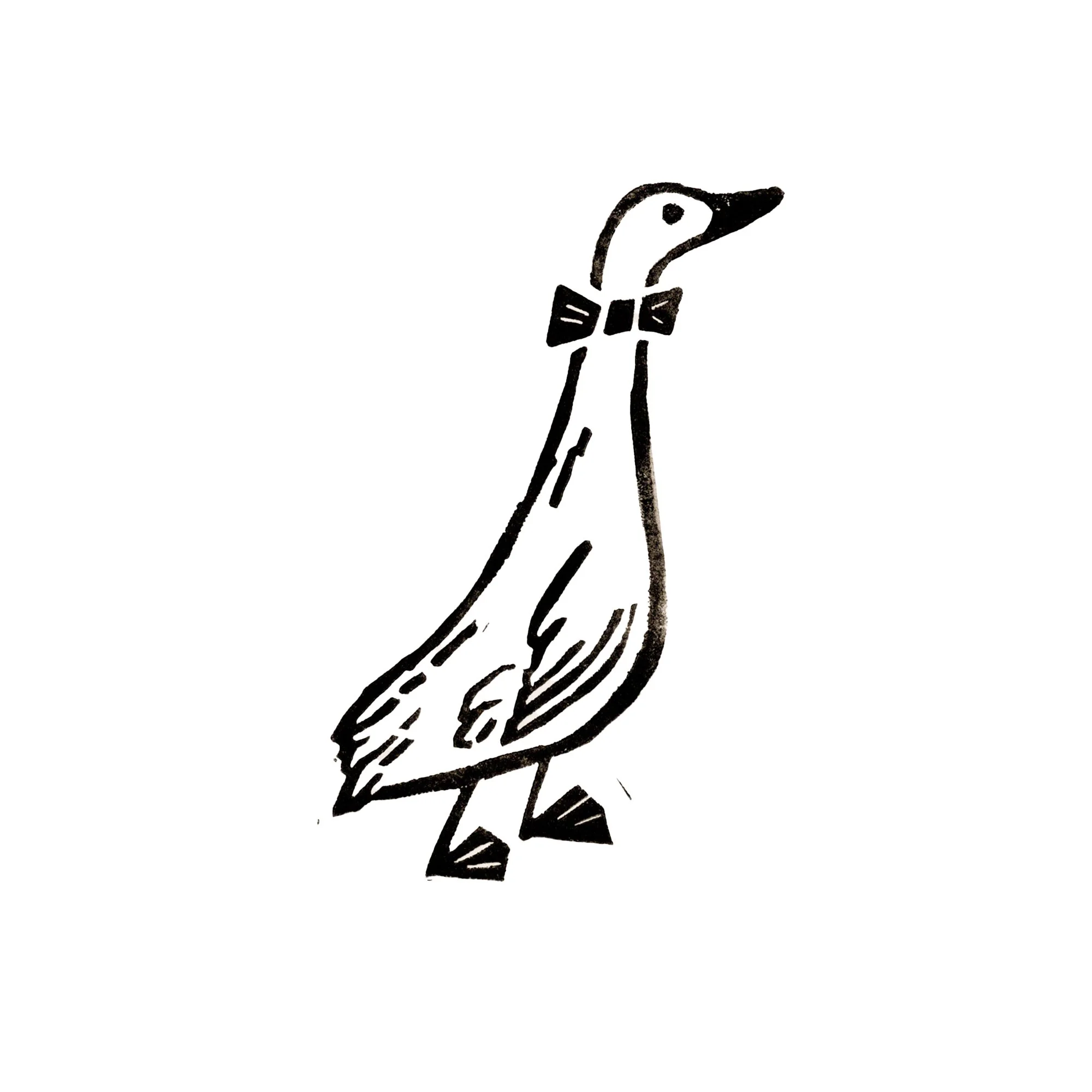 Duck Linocut Print