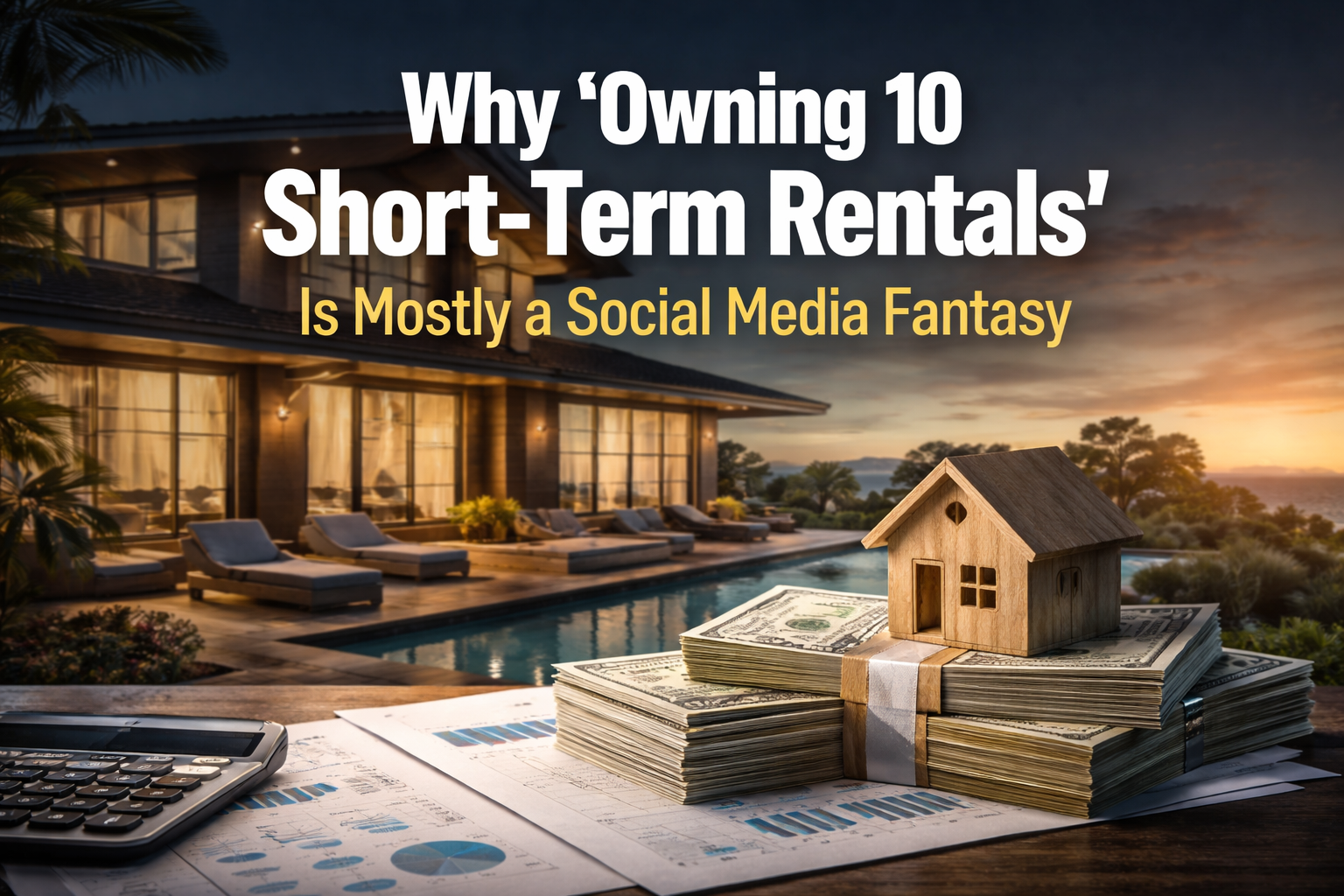 Why “Owning 10 Short-Term Rentals” Is Mostly a Social Media Fantasy