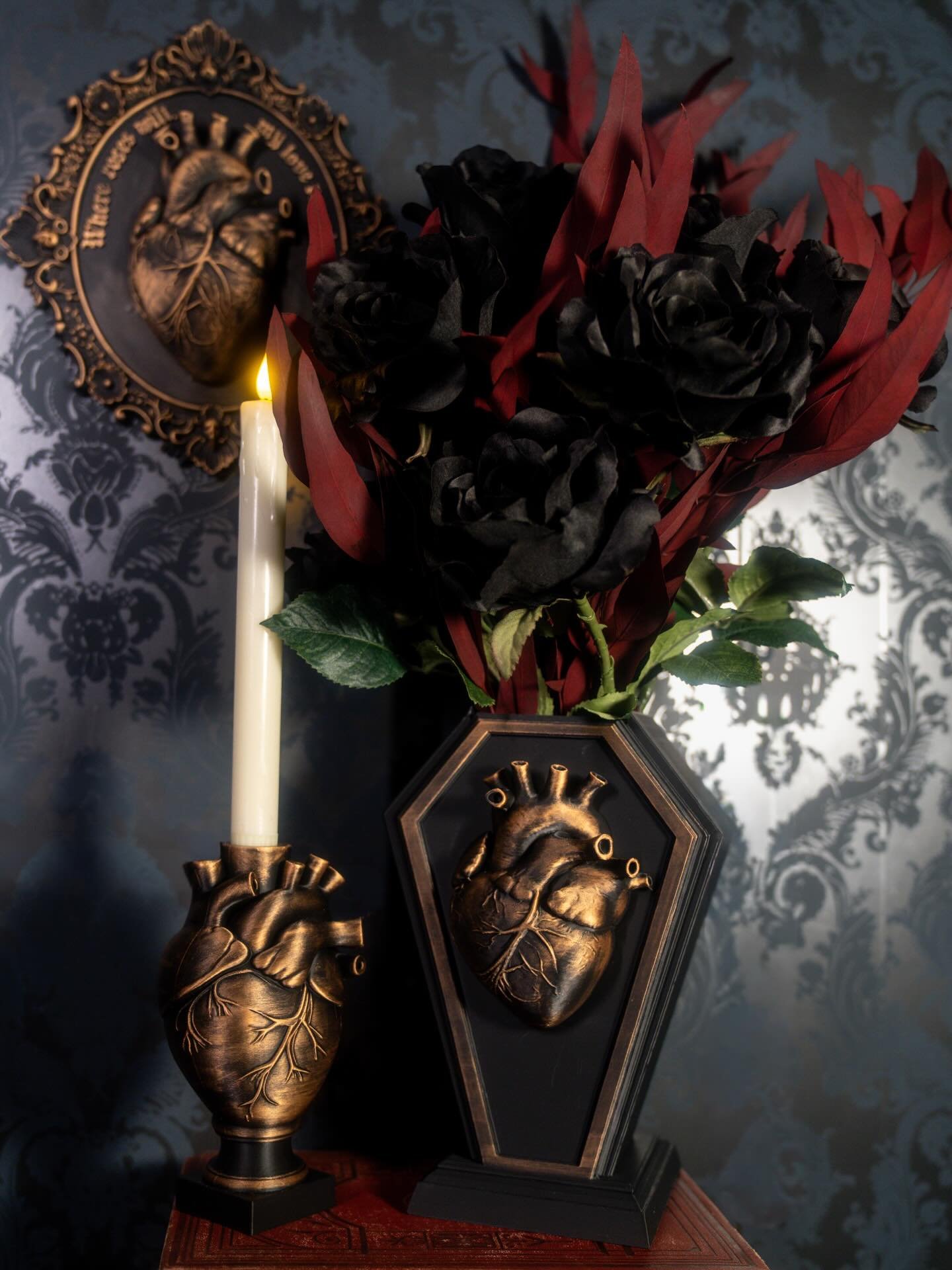 VALLOWEEN LAUNCH 🖤🕯️ 

Where devotion meets decay.

Pieces sold separately, or bundle all three for $100 and receive a free rose window or arch in your order. 

Available now on our website 🕯️

Who are you ordering for? 😏

#SummonedAndSaints #Sum