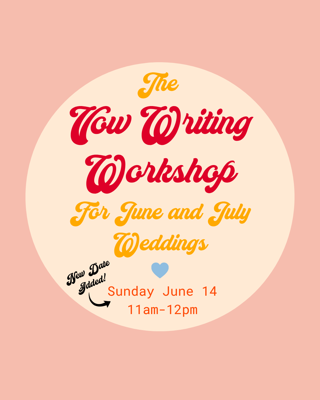 The Soco & Co Vow Writing Workshop - Sun, June 14, 2026