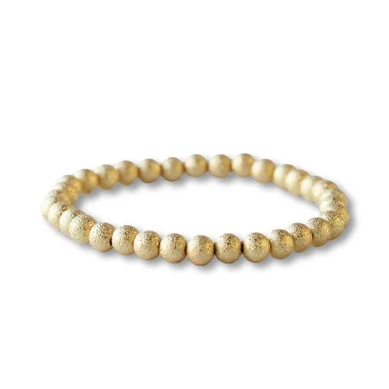 Elegant Gold-Tone Beaded Bracelet