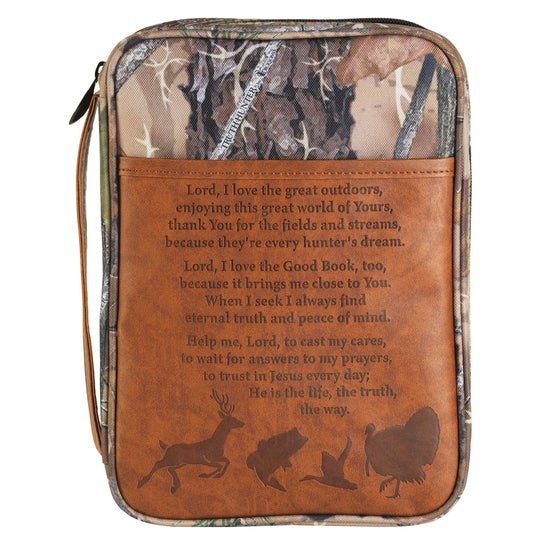 Outdoor Camouflage Bible Cover with Spiritual Prayer