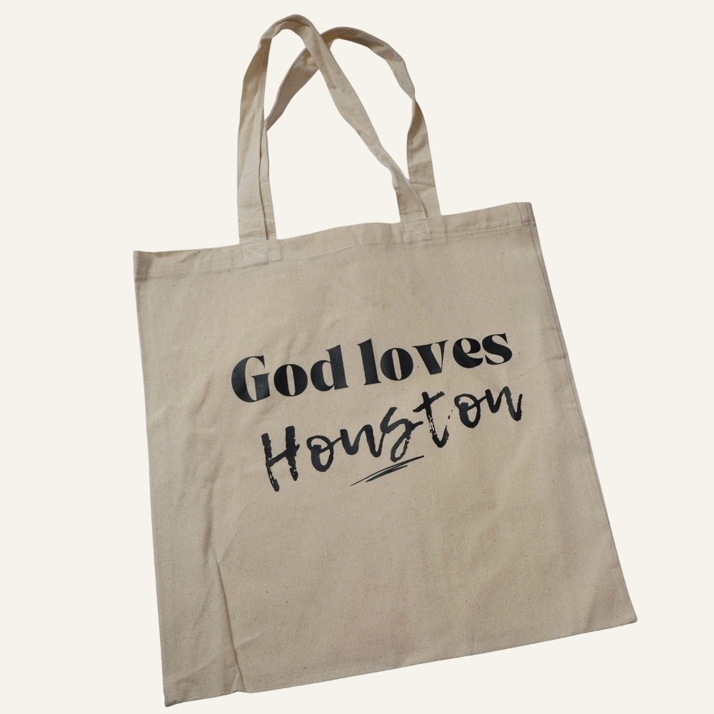 God Loves Houston Tote Bag