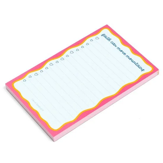 'Faith Can Move Mountains' Inspirational Notepad