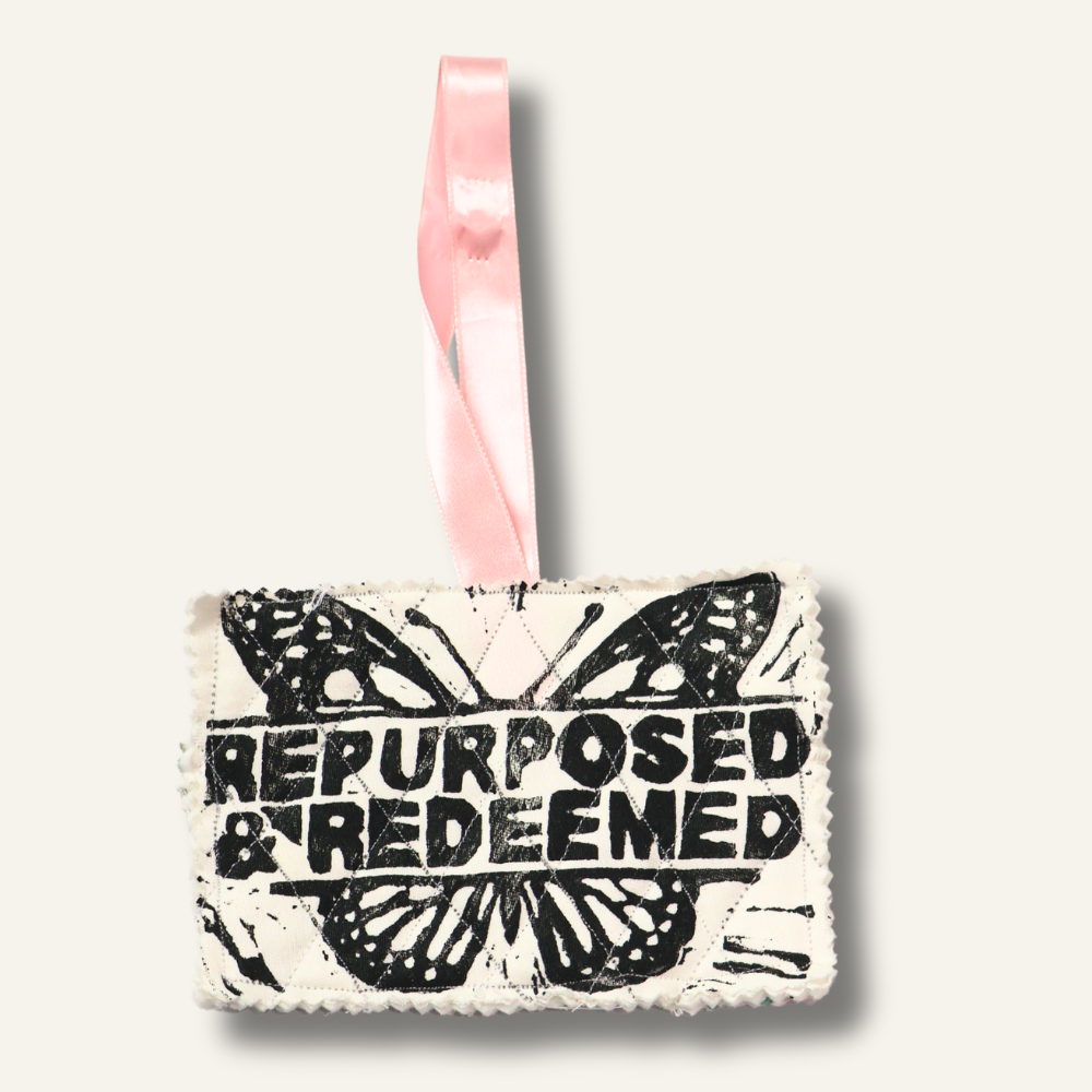 'Repurposed & Redeemed' Inspirational Hanging Ornament