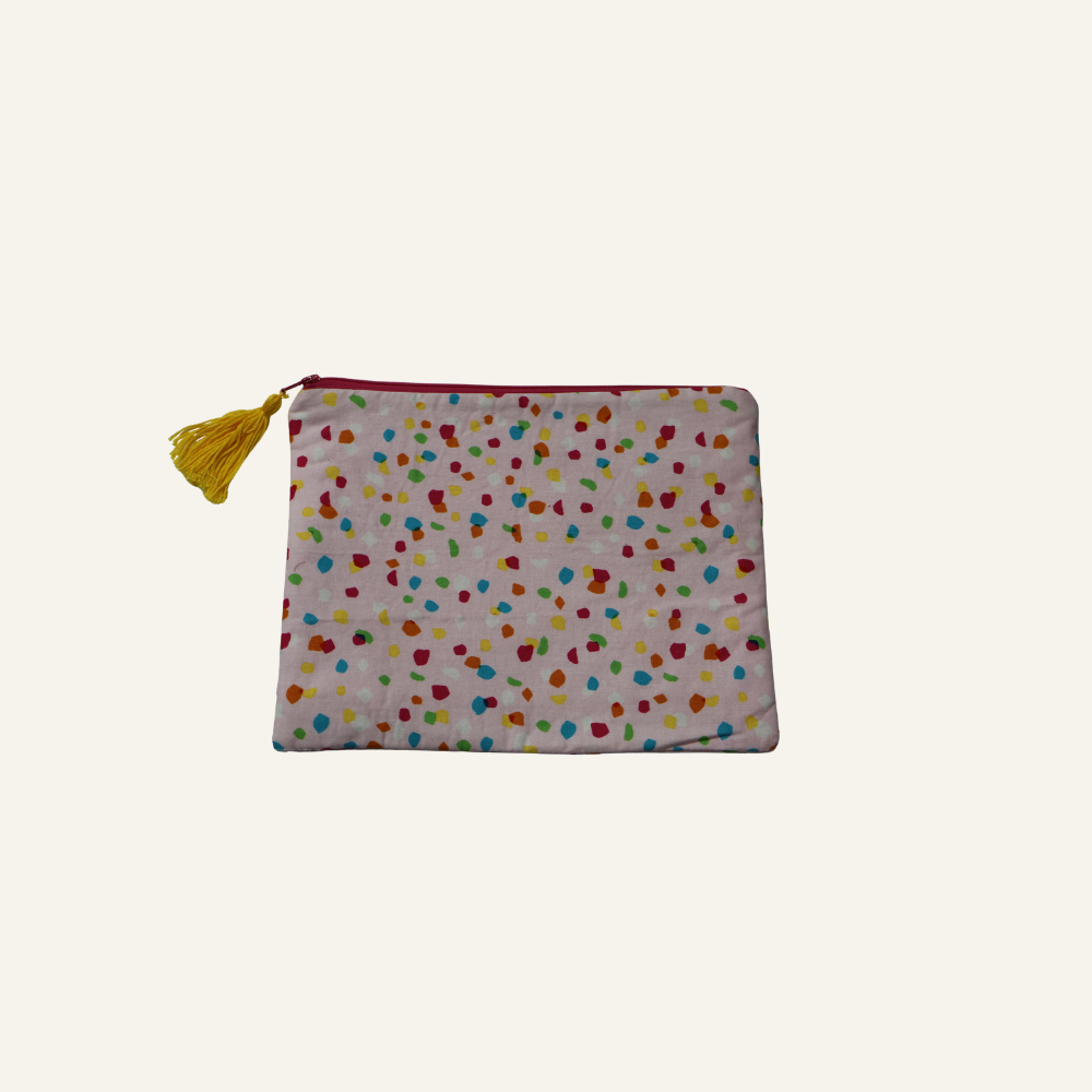 XL Zippered Hand Sewn Pouch