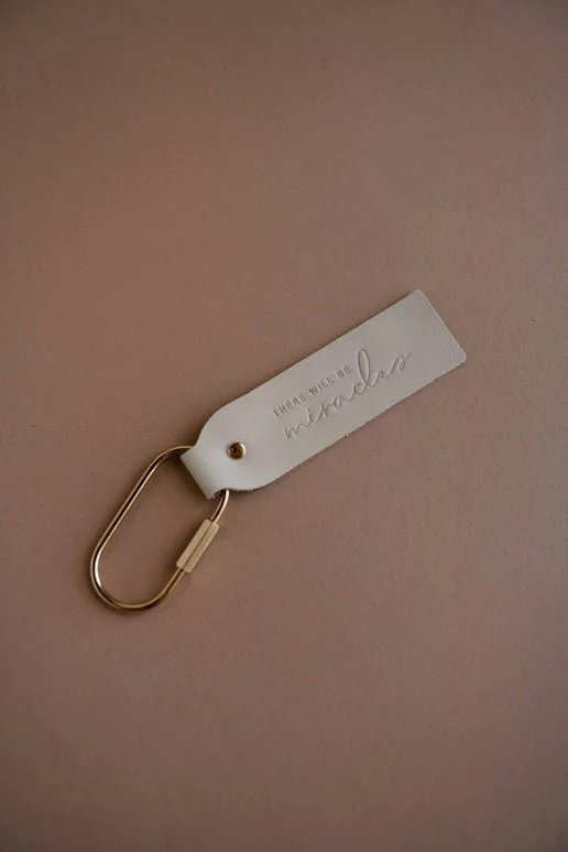 There Will Be Miracles Blonde Key Fob | Christian Keychain