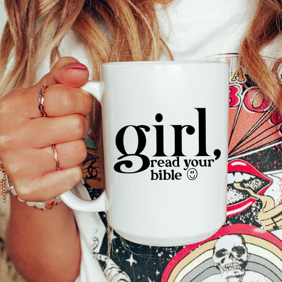 Inspirational 'Girl, Read Your Bible' Mug