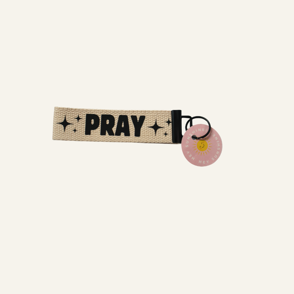 Inspirational 'PRAY' Handmade Keychain
