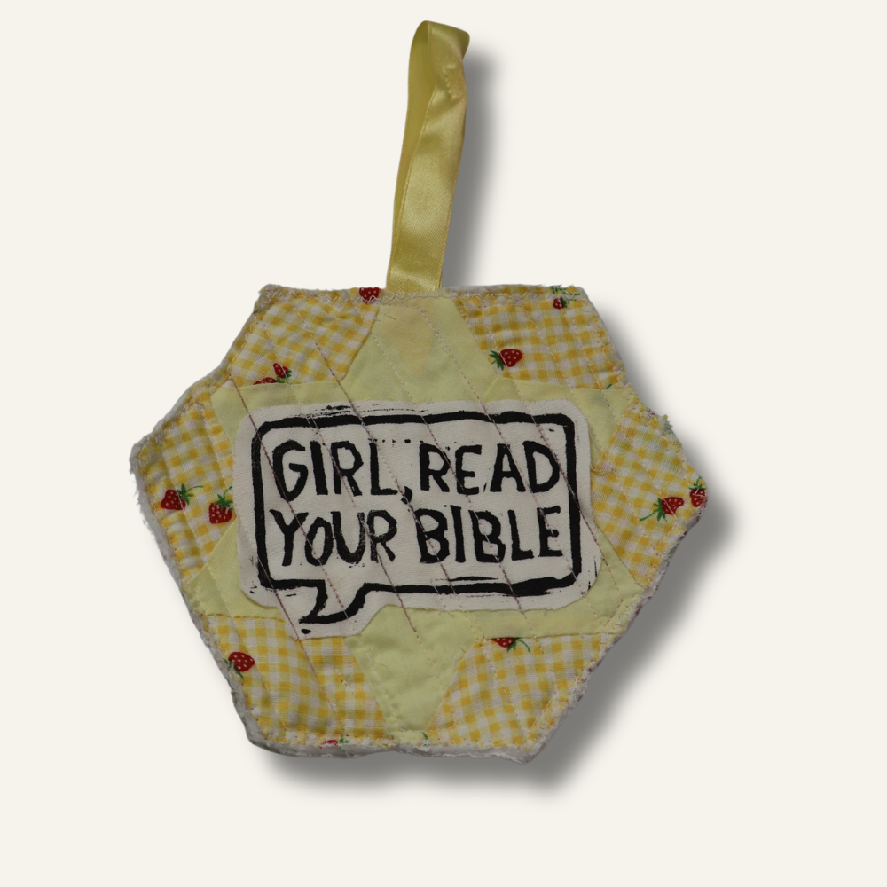 Inspiration Car Hanger - "Girl, Read Your Bible"