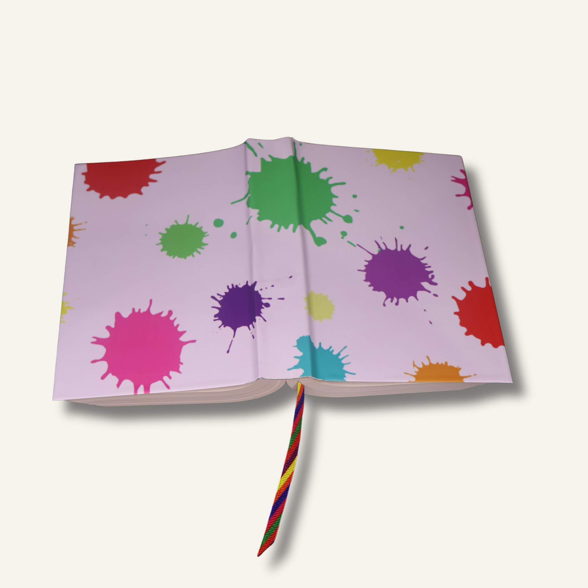 White Colorful Paint Splatter Covered Bible