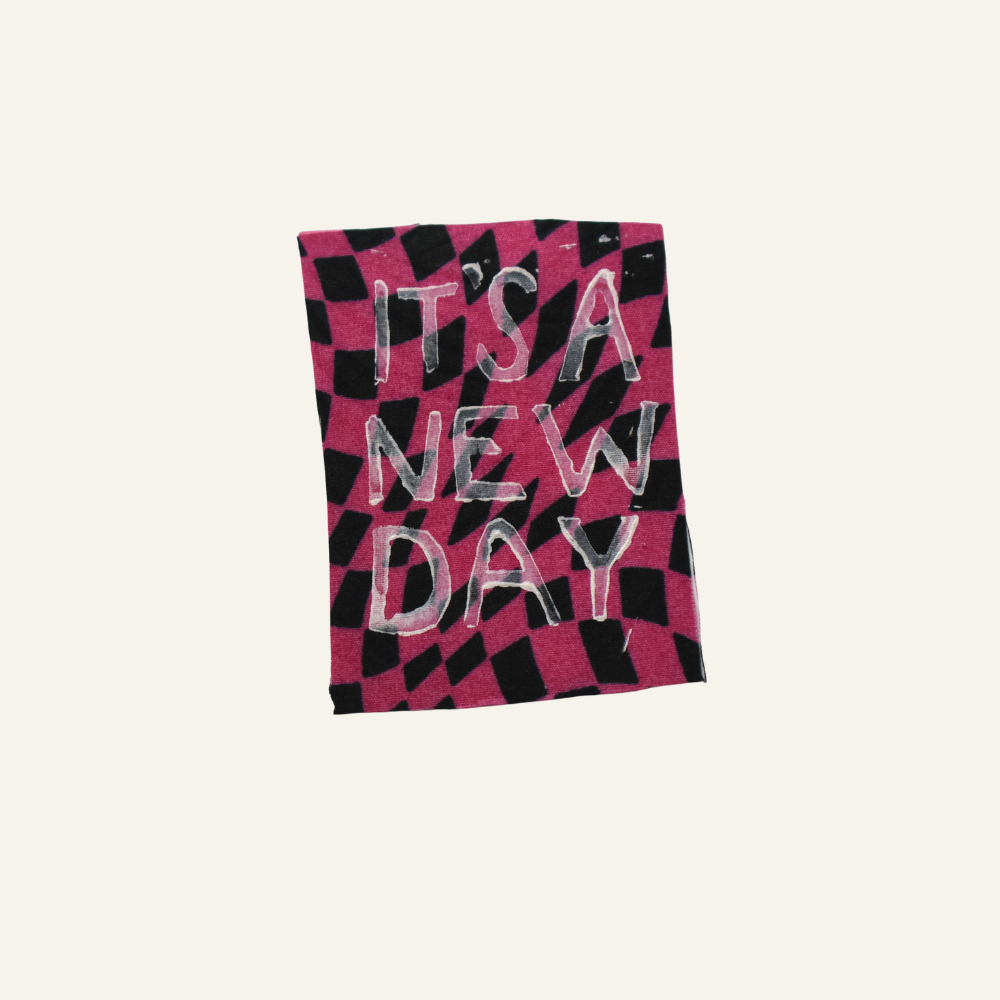 'It's a New Day' Inspirational Fabric Sticker