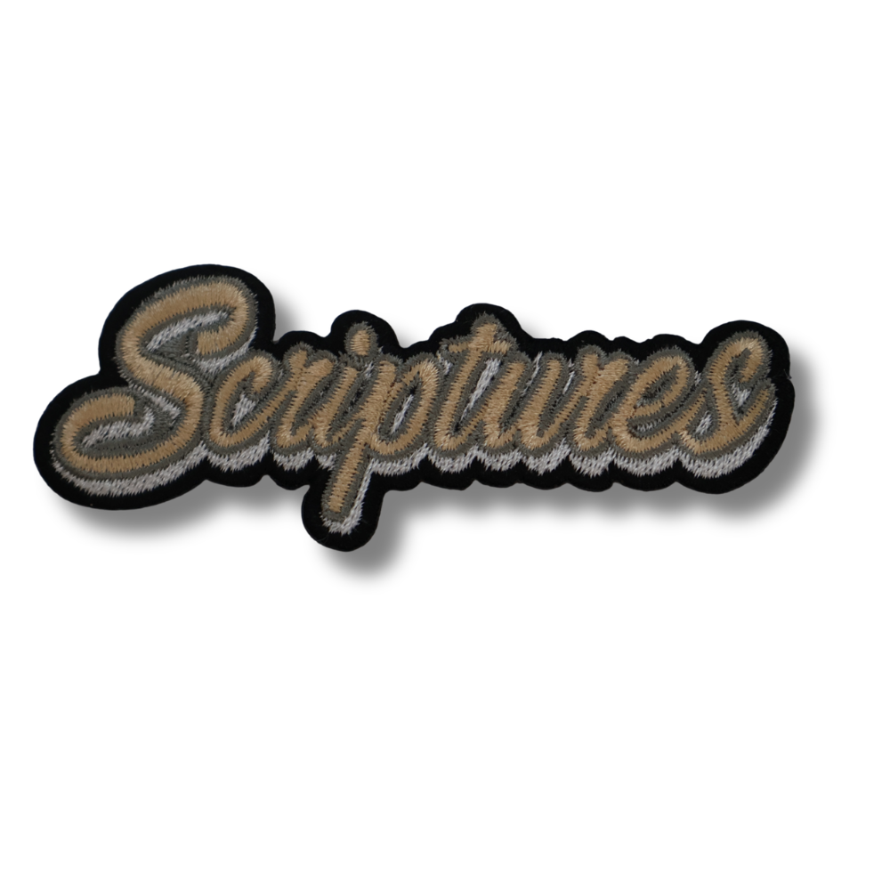Scriptures Iron-On Embroidery Patch
