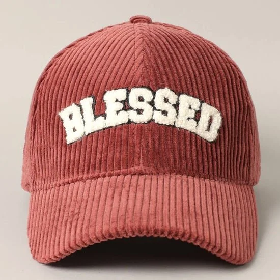 'Blessed' Corduroy Cap