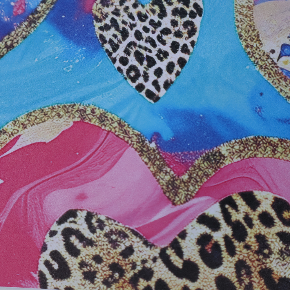 Pink and Blue Cheetah Hearts Bible Wrap