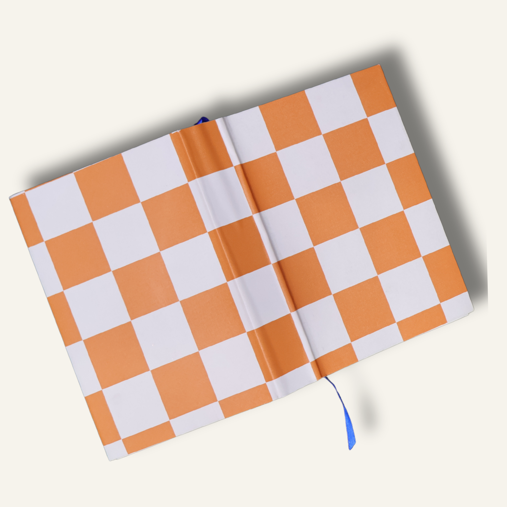 Orange Checkers Covered Bible