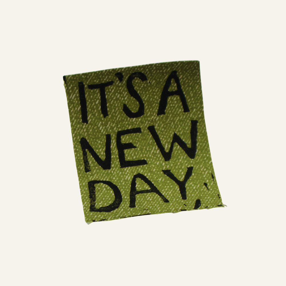 Eco-Friendly Motivational Fabric Sticker