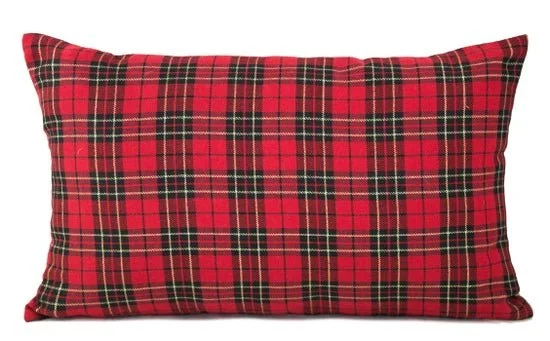 Classic Red Tartan Pillow