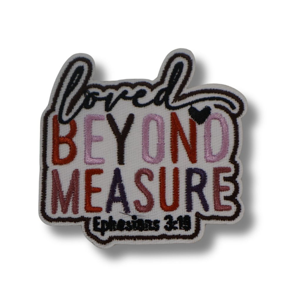 Loved Beyond Measure Iron-On Bible Patch
