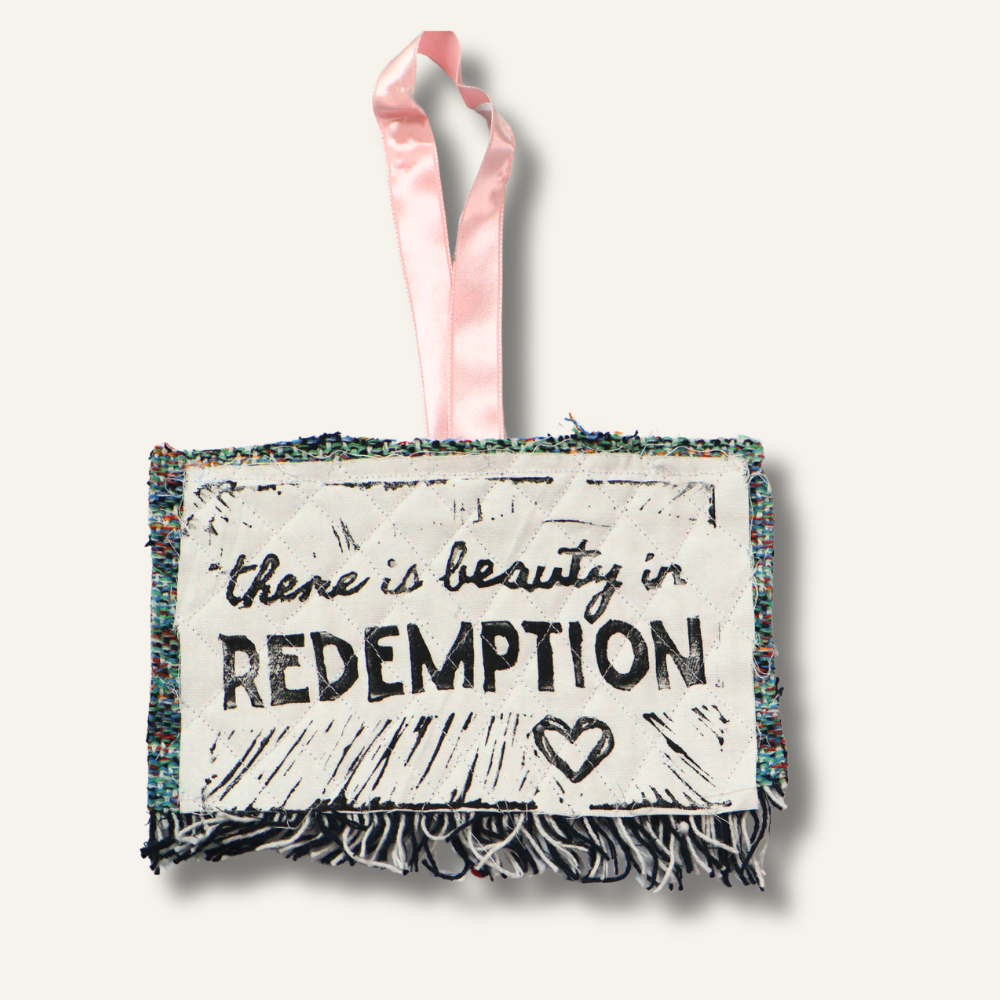 'Beauty in Redemption' Hanging Sign