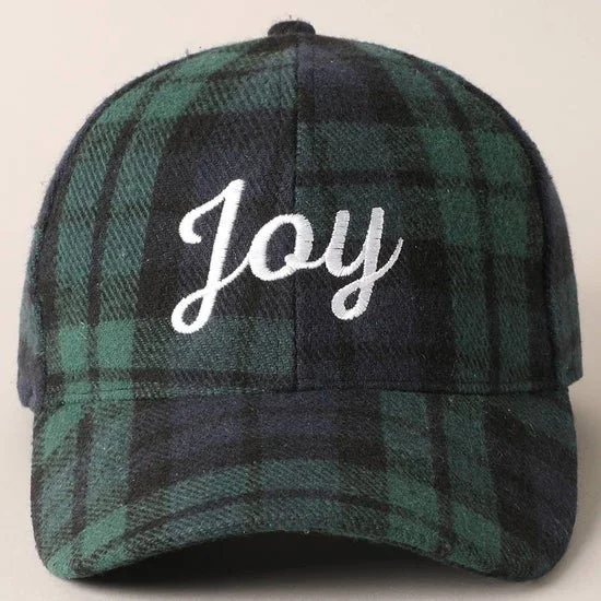Joyful Plaid Cap