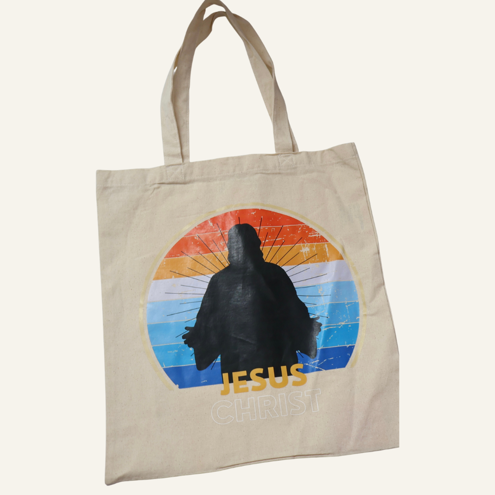 Jesus Christ Retro-Style Tote Bag