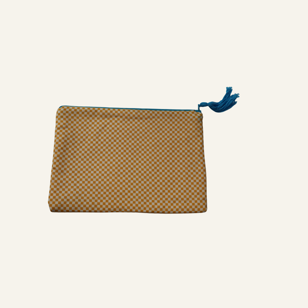 XL Zippered Hand-Sewn Pouch