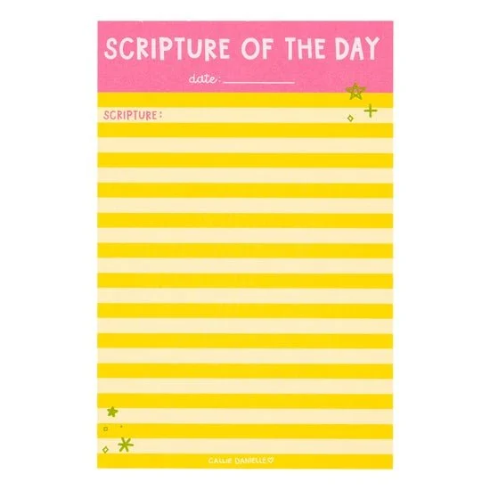 Scripture of the Day Note Pad