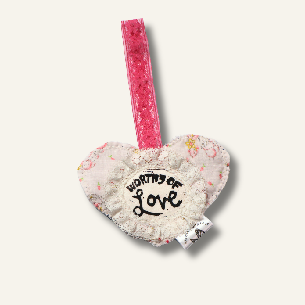 Handcrafted Heart Ornament - Worthy of Love